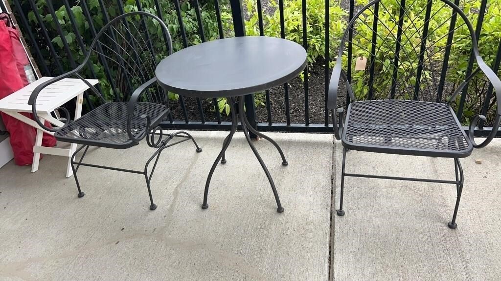 PATIO CHAIRS W/ TABLE
