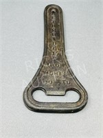 vintage cast iron bottle opener - Lethbridge - 9"