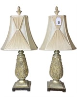 (2) Oriental Style Decorator Lamps