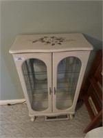 Painted Decorated Display Cabinet