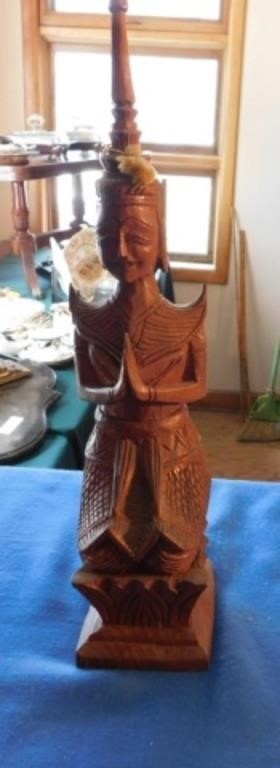 Hand Carved Figure - 18" H