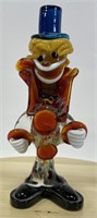 Murano Hand Blown Art Glass Clown