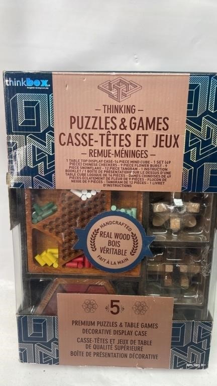 5 Premium Puzzle & Thinking Games Sealed New