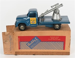 BUDDY L NAVY MISSILE LAUNCHER TRUCK w/ BOX