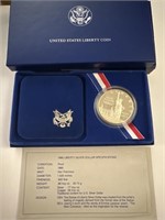 1986 liberty silver dollar
