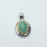 $100 Silver Emerald(1.3ct) Pendant