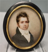 Miniature Portrait Electric Young Gentleman