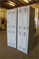 (2) 4-Section Locker Units, Approx 26"x21"x7FT