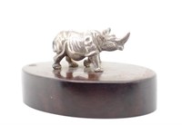 Patrick Mavros Zimbabwe silver Rhinoceros figure