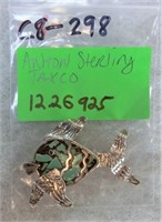 C8-298 Anton Sterling Taxco angel fish pin 2 1