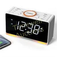 Alarm Clock Radio  1.4 inch White LED Display