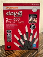 Sylvania Stay-lit 100 Mini Pure White LED Lights