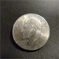 Silver American Bicentennial Ike Dollar Coin