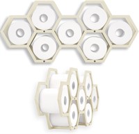 Honeycomb Toilet Paper Holder  7 Roll Cap.