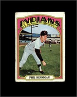 1972 Topps High #748 Phil Hennigan P/F to GD+