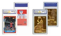 Kobe Bryant & Michael Jordan Fleer Rookie Card Set