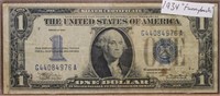 1934 " Funnyback" $1 Silver Certificate