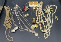 Gold/Cream and Pineapple Costume Jewelry