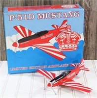 Red Crown Gasoline P-51D Mustang Airplane Bank