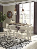 Ashley D743 Raelyn Counter TBL + 3 Swivel Stools