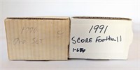 Football Sets 1990 Pro Set 1991 Score