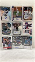9x High End Patches/Autographed Baseball Cards
