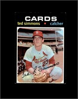 1971 Topps #117 Ted Simmons RC EX to EX-MT+