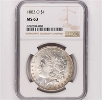 1883-O Morgan Dollar NGC MS63