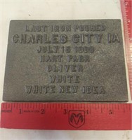 Last Iron Poured Charles City, IA July15, 1993