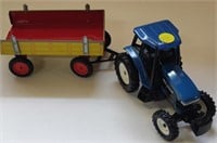 New Holland Diecast Tractor & Wagon