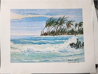 W. Harold Hancock Rough Ocean Print
