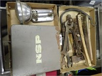(2) Boxes w/ Wrenches, Screw Drivers, Wire Brush,