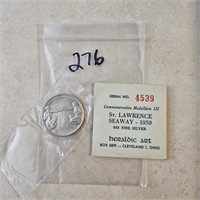 1959 St Lawrence Seaway So Called Silver Half Doll