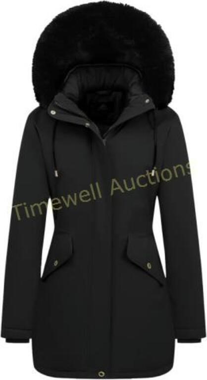 MOERDENG Women's Puffer Coat with Hood XL