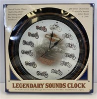 Harley Davidson Clock Light Sound Untested