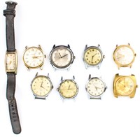 Jewelry Lot of 9 Vintage Watch Faces