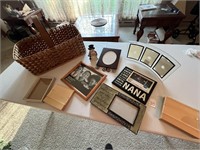 Picture Frames and Basket