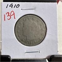 1910 LIBERTY V NICKEL