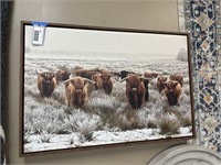 Cow Framed Art 47" x 32"