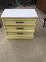 French provential style 3 drawer chest. 32 x 18 x