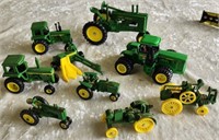 Miniature John Deere Die Cast Replica Farm Toys