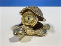 Decorative Turtle With Clock Inside Shell