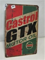 New Castrol GTX Motor Oil Tin Sign