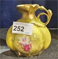 German Small Pitcher Hand Painted