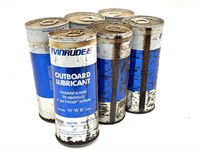 Evinrude Outboard Lubricant Tins 6-Pack 6.5”