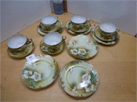 Hand Painted Tea Cups - X5 / Side Plates