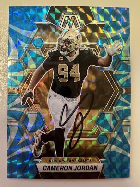 Saints Cameron Jordan Signed Card with COA