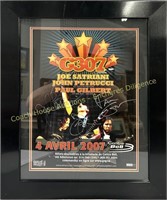 Joe Satriani G307 band autographed poster