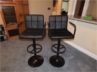 Pair of Adjustable Bar Chairs