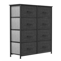 N4095  YITAHOME 8 Drawers Dresser Black Gray